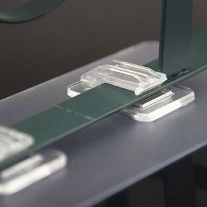Acrylic Double Flat Strip <b>Hooks</b> 138x58mm 5kg Load For Kitchen Bathroom <b>Wall</b> Mounting - Product Image 2