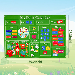 प्रीस्कूल क्लासरूम में बच्चों के लिए क्लासरूम कैलेंडर फेल्ट स्टोरी बोर्ड अवश्य होना चाहिए - Product Image 1