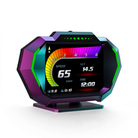 Nueva actualización Obd2 Meter Digital Car Velocímetro Hud P24 con acelerómetro G Value Herramientas de diagnóstico para automóviles