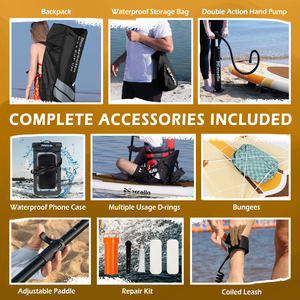 Tabla de <span class=keywords><strong>Paddle</strong></span> Inflable PoeticExist EAGAR <span class=keywords><strong>11</strong></span> de 3.3m, Fácil de Plegar, Extra Ligera, Anti-UV, Antideslizante, de Alta Presión - Product Image 6