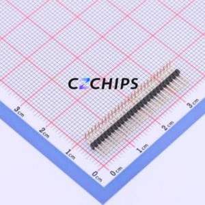 X1311WR-27J-C26D40 Pin Header Bent Lead Through Hole,P=1.27mm Connector 1x27P 1.27mm 1.27mm Pin Header - Product Image 2