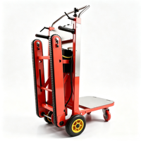 Chariot électrique monte-escaliers à batterie lithium, robuste, pour appareils électroménagers, travaux de construction et transport de marchandises