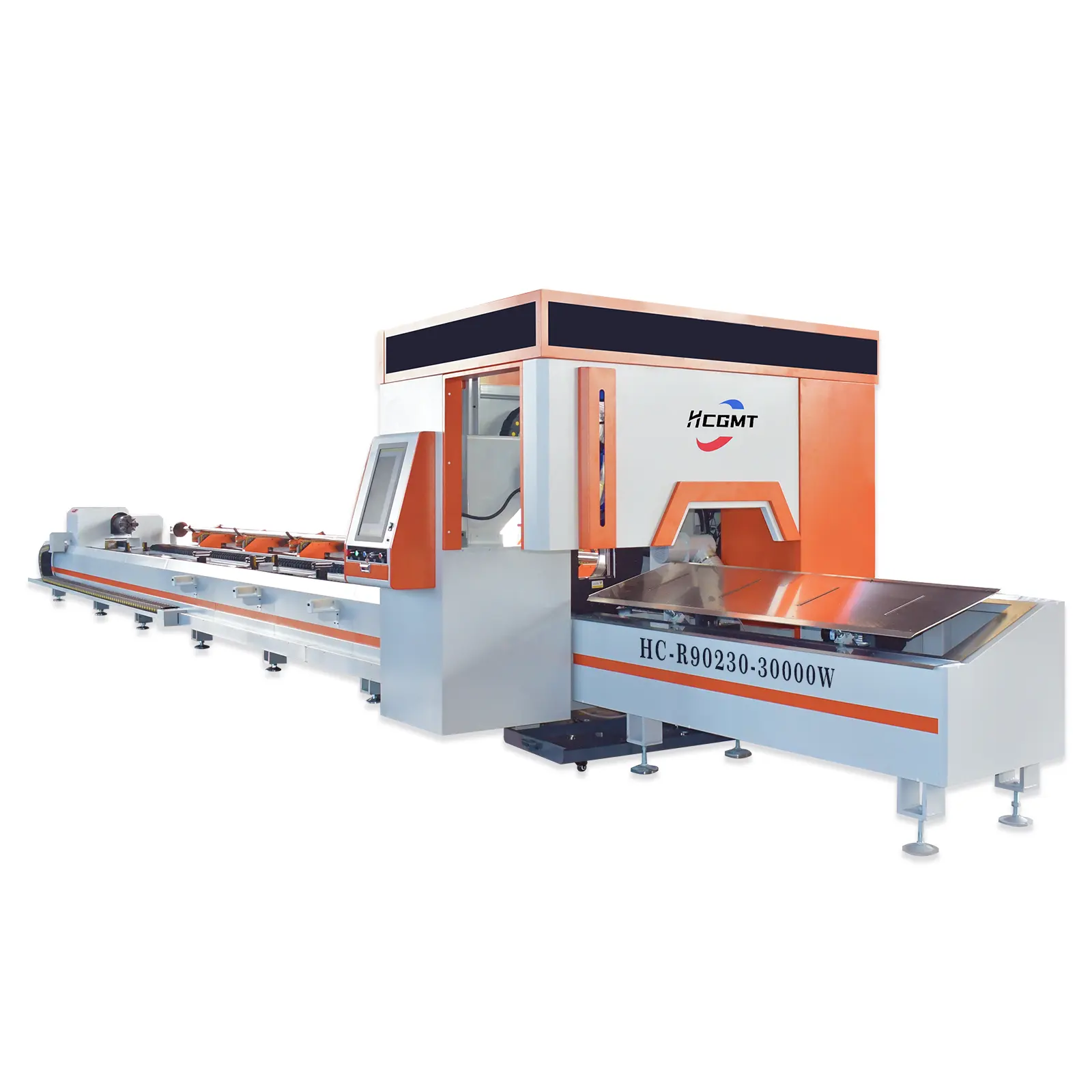 OEM logam fabrikasi Maquinas otomatis 9M tembaga pipa makan 30000W serat Lazer Cortadora Cutter