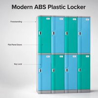 Casiers modernes industriels en plastique ABS étanches avec structure à verrouillage pour la maison, le bar, l'appartement, la salle de sport, l'école, l'hôpital et l'usage commercial