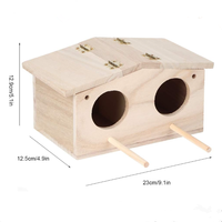 Vente en gros d'usine Nids d'oiseaux en bois Boîtes de reproduction pour perroquets Cages de reproduction pour oiseaux Maisons d'oiseaux en bois