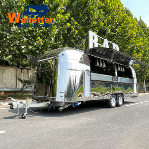 Carrito de Comida Rápida Móvil Webetter para Jugos, Cerveza, Postres, Donuts, Hot Dogs y Pizza, con Parrilla y Freidora - Product Image 3