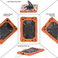 Coque de protection robuste pour tablette Samsung Tab A9 Plus/A11+ pour chantier extérieur, résistante aux chocs, avec support intégré