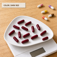 Coques de capsules végétales HPMC sans dioxyde de titane, tailles 00, 0, 1, colorées, sans EO, en matériau d'algues, certifiées CoA, capsules vides