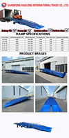 Rampe de quai mobile de 10 tonnes pour le chargement et le déchargement de conteneurs pour chariot élévateur |   Pont d'embarquement hydraulique réglable