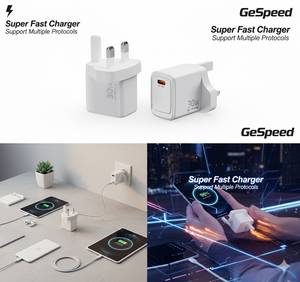 Lot de 2 chargeurs muraux de type C 30W, <span class=keywords><strong>bloc</strong></span> de charge rapide, adaptateur USB C pour <span class=keywords><strong>iPhone</strong></span> 16/15/14/13/12/12/Xs/<span class=keywords><strong>XR</strong></span>, protection OT pour ordinateur portable - Product Image 6