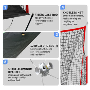 Nouvelle machine d'entraînement de pickleball 2026 avec télécommande, batterie rechargeable et filet de retour de balles pour tous les niveaux - Product Image 2