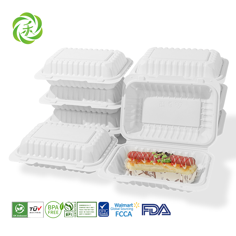 Packaging Fast Food Box Cornstarch Disposable