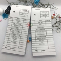 Livre de tickets d'ongles personnalisés, livraison rapide quantité minimale de commande, pour les rendez-vous de Salon de manucure, fabriqué au Vietnam