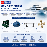 Moteur diesel marin Scdc Yuchai YC4D 4 cylindres en ligne 40kW-90kW EPA Tier2 pour bateau de pêche, bateau de travail, boîte de vitesses de propulsion marine