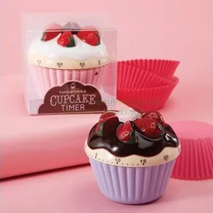 Temporizador de 60 minutos adorável e prático para cupcake e cozinha, temporizador de contagem regressiva para cupcake e bolo