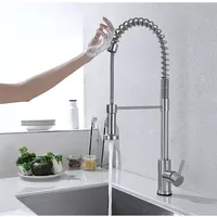 Robinet de cuisine Aida Spring Pole Kitchenaid, support pour robinets de cuisine, robinets de cuisine à bec extractible, robinets mélangeurs à colonne haute