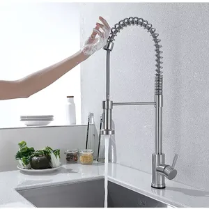 <span class=keywords><strong>Robinet</strong></span> de cuisine Aida Spring Pole Kitchenaid, <span class=keywords><strong>support</strong></span> pour robinets de cuisine, robinets de cuisine à bec extractible, robinets mélangeurs à colonne haute - Product Image 2
