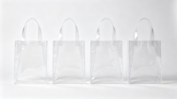 Sacs fourre-tout carrés transparents en PVC, imperméables et réutilisables pour la gym, les voyages, les mariages, les cadeaux, sac à main en PVC