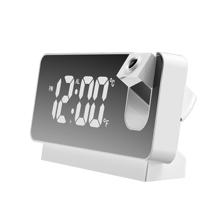 Factory direct selling mirror projection large character student desk alarm clock