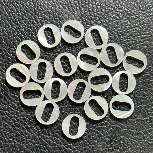 10.6mm Happy Round Shape Natural White Shell Gemstone Loose Beads White Shell
