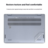 Pour Dell Pro Max 2025 DB16250Base Film de protection pour ordinateur portable argent givré noir Premium Shell autocollant Plus Transparent