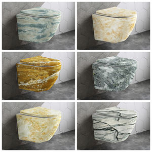 Inodoro de Porcelana sin Borde, Montado en la Pared, de Fabricación Exquisita, para Baño - Product Image 3