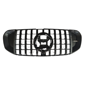 X167 Auto Parts Chrome Parachoques delantero Parrilla <span class=keywords><strong>central</strong></span> Chrome Car Grills Parrilla delantera negra para Mercedes Benz <span class=keywords><strong>GLS</strong></span> Class X167 2020 + - Product Image 1