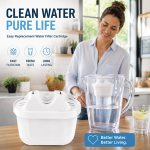 Cartucho de Repuesto para Filtro de Agua Potable Doméstico, para Sistema Purificador de Agua en Jarra - Product Image 1
