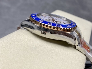 Reloj cronógrafo mecánico de lujo de súper calidad, resistente al agua, 44 mm, KFfactory 1166-80, acero 904L, movimiento 7750, cerámica azul, estilo Yacht. - Product Image 4