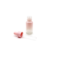 Flacons d'huile essentielle en verre rose dégradé compte-gouttes d'emballage cosmétique de 30ml