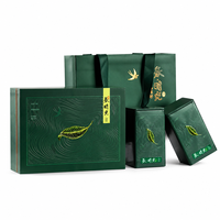 Boîte cadeau rigide personnalisée pour thé avec insert divisé et deux boîtes à thé pour cadeaux d'entreprise, emballage de thé sur mesure