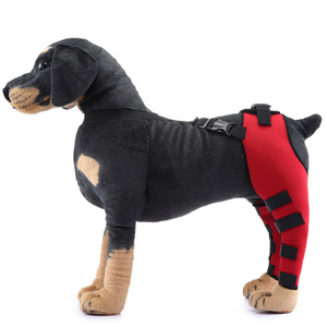 Bantalan lutut hewan peliharaan, pembungkus kaki baru, pelindung pemulihan cedera, penjepit lutut anjing yang dapat disesuaikan - Product Image 2