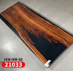 Commercio all'ingrosso della <span class=keywords><strong>fabbrica</strong></span> 5 piedi X 3 piedi resina epossidica tavolo da tavolo Design moderno con lastre di <span class=keywords><strong>legno</strong></span> per riunioni e sala da pranzo - Product Image 2