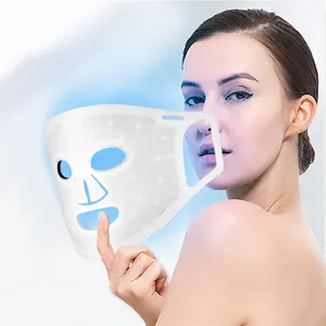 Neue LED-Gesichts gesichts therapie maske LED-Silikonlicht-Gesichts maske mit Mini-Fernbedienung