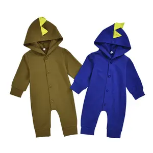 Tenue Cosplay à manches longues pour enfant, grenouillère de pyjama à motif Animal dinosaure pour bébé