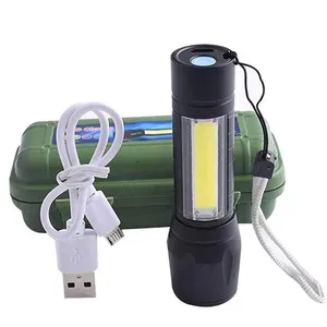 Drop Shipping Super Bright Torch Unterwasser Leistungs starke wiederauf ladbare tragbare Jagd Linter nas Edc Kunststoff Keychin Taschenlampe