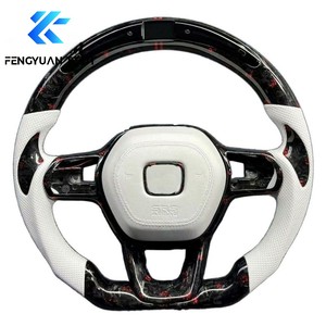 Volante de Fibra de Carbono Forjado Personalizado para <span class=keywords><strong>Honda</strong></span> <span class=keywords><strong>CRV</strong></span> HR-V Civic 11th <span class=keywords><strong>Type</strong></span> <span class=keywords><strong>R</strong></span> FL5 SI Acura Integra 2016 2017 2022 <span class=keywords><strong>2023</strong></span> - Product Image 5