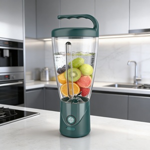 Portable Heavy Duty Blender 1000ml USB Rechargeable Turbo Mode 6 Blades BPA Free Leak Proof Smoothies <b>Maker</b> Battery Motor - Product Image 2
