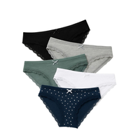 Directo de Fábrica EVERGREEN Ropa Interior de Algodón Orgánico para Mujer, Tanga sin Costuras, Cintura Media, Transpirable, de Secado Rápido, Ecológica, Venta al Por Mayor