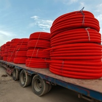 Großhandel HDPE COD 3-Wege-Wellrohr für Glasfaserkabel |   Hochdruck-Untergrund-Glasfaserkabel-Schutz Flexibler 3-Kanal-Kabelkanal