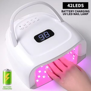 Recargable 60W Portable Cordless Lamp for Nails <b>with</b> LCD Display Manicure UV LED <b>Light</b> Rechargeable LED Gel Nail Lamp UV - Product Image 4