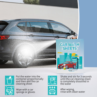 30 comprimés nettoyants auto-dissolvants haute mousse multi-usages pour lavage de voiture, nettoyage en profondeur, nettoyant auto biodégradable