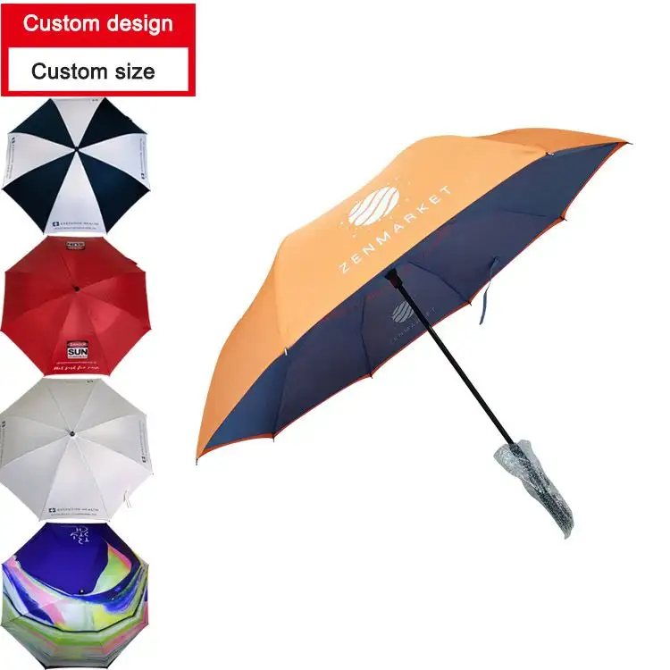 Top Quality Customized Cheap Rain New 30 Inch Double Layer Golf Umbrella Big
