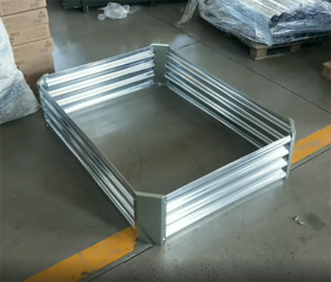 Silver Rectangular Raised Garden Bed Custom Sizes Galvanized Metal <b>Planter</b> Boxes for Outdoor <b>Vegetables</b> Flowers & Herbs Planting - Product Image 5