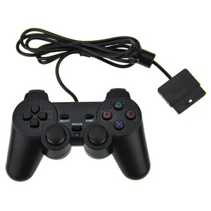 Mando de Juego con Cable para PS2 Slim, PS2 Fat, PS1, Doble Vibración, Doble Motor, Botones con Diseño de Copo de Nieve, Transparente y Colorido - Product Image 4