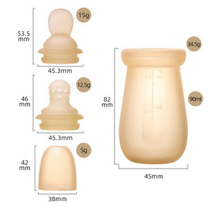 Cuchara de Silicona para Cereal de Arroz para Bebés, Biberón Suave para Alimentación de 0 a 12 Meses, Material de Grado Alimenticio Libre de BPA - Product Image 4