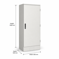 Armoire électrique sur pied IP55 en acier galvanisé 800x500x1800mm, coffret de commande industriel