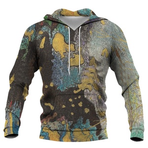 Sudaderas Casuales para Hombre, 100% Algodón Tejido, Transpirables, sin Mangas, Colores Personalizados ODM, Chaqueta Deportiva con Capucha y Estampado Puff - Product Image 4