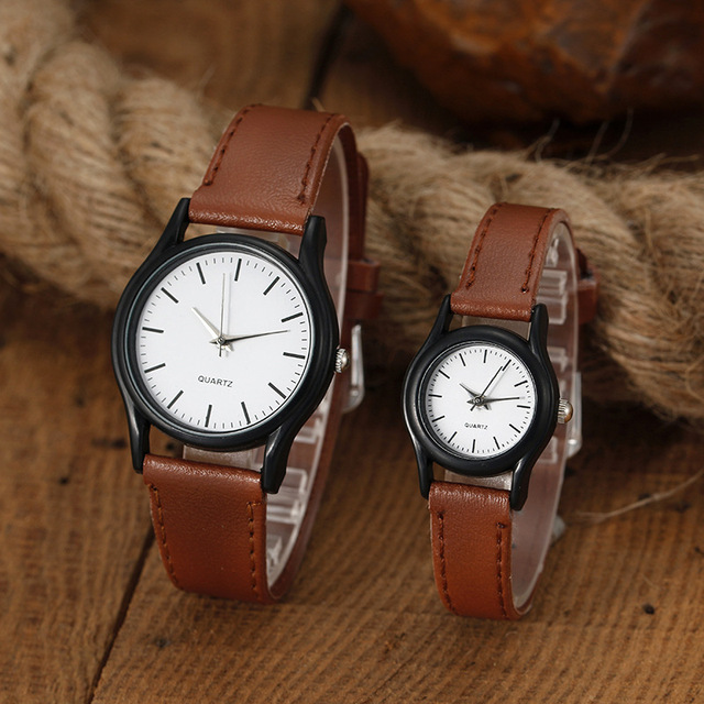 Cross-border New-Style Couples Watch Set-Mens Womens Quartz Pointer Watches 37mm Dial Factory-Direct Wholesale In-Stock