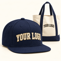 Cappellini Personalizzati con Visiera Piatta per Club Scolastici, Snapback con Logo Ricamato, Borsa Abbinata, Corona Alta, Abbigliamento per la Laurea Giovanile e lo Spirito di Squadra